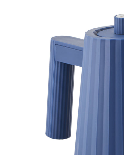 Plissé: Blue Electric Kettle By Michele De Lucchi | ALESSI