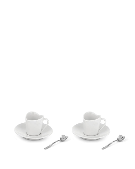 To: 2 Mocha Cups, Saucers & Spoons By Miriam Mirri | ALESSI