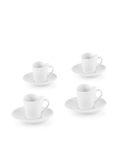 To: Set of 4 Mocha Cups & Saucers By Miriam Mirri | ALESSI