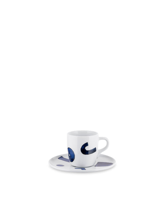 Itsumo: Yunoki ware Set of mocha cup with saucer | ALESSI