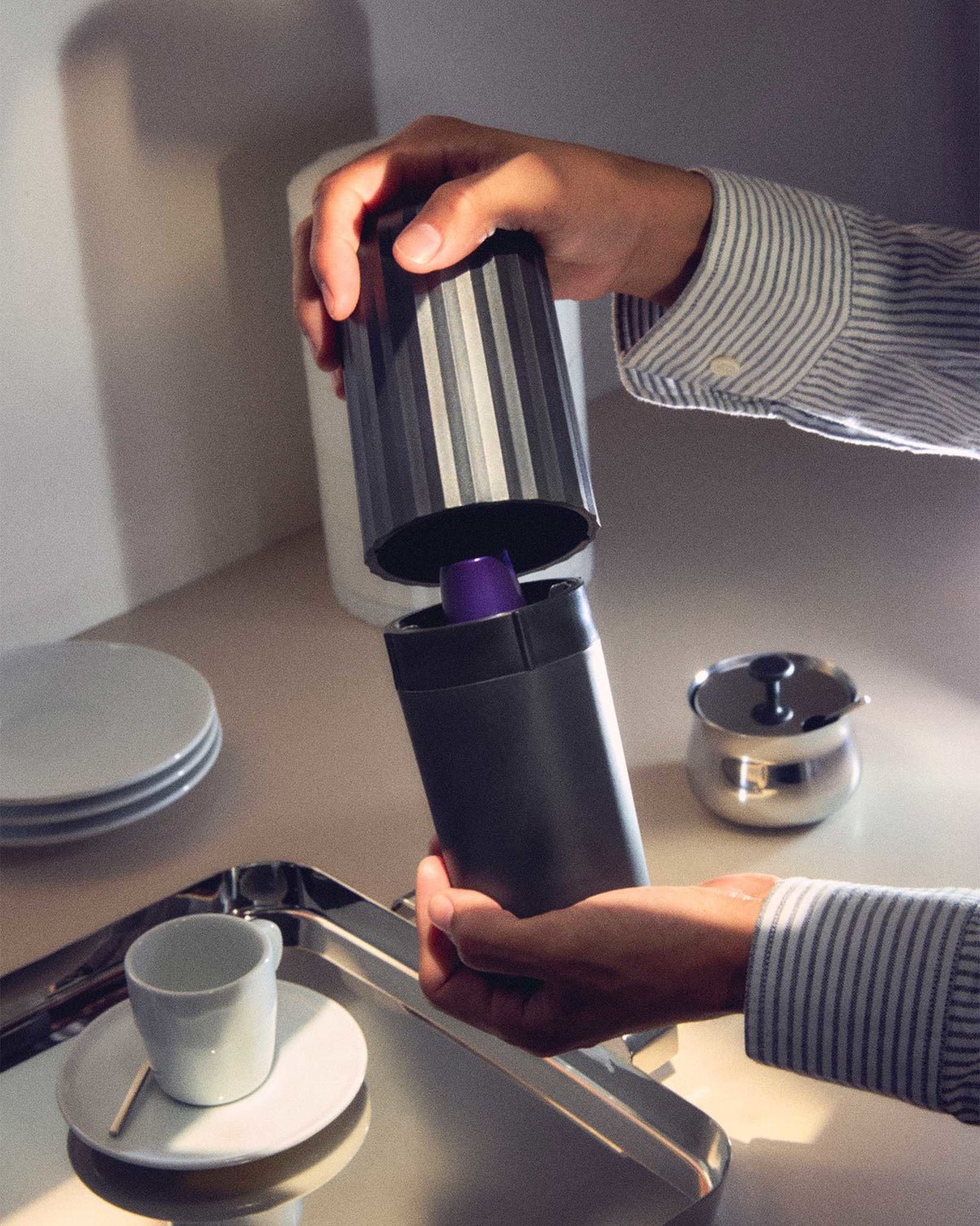 Plissé: Capsule crusher by Michele De Lucchi | ALESSI