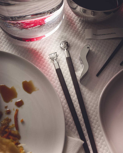 Alessandro Stick: Set of Two Chopsticks By Mendini | ALESSI