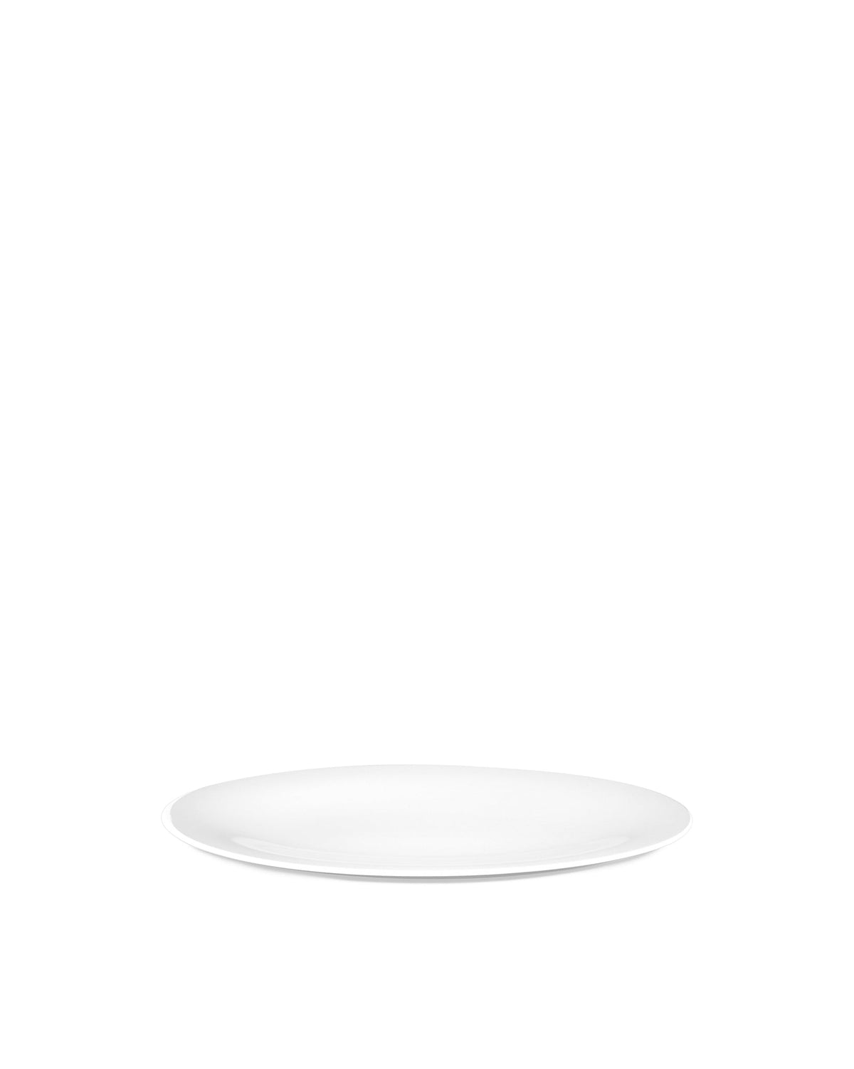 KU: Oval Serving Plate in White Porcelain | ALESSI