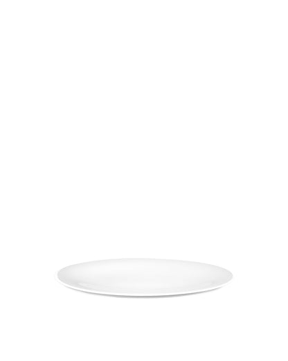 KU: Oval Serving Plate in White Porcelain | ALESSI