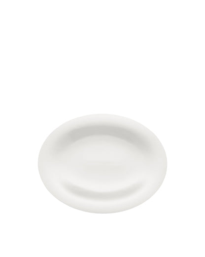 KU: Oval Serving Plate in White Porcelain | ALESSI