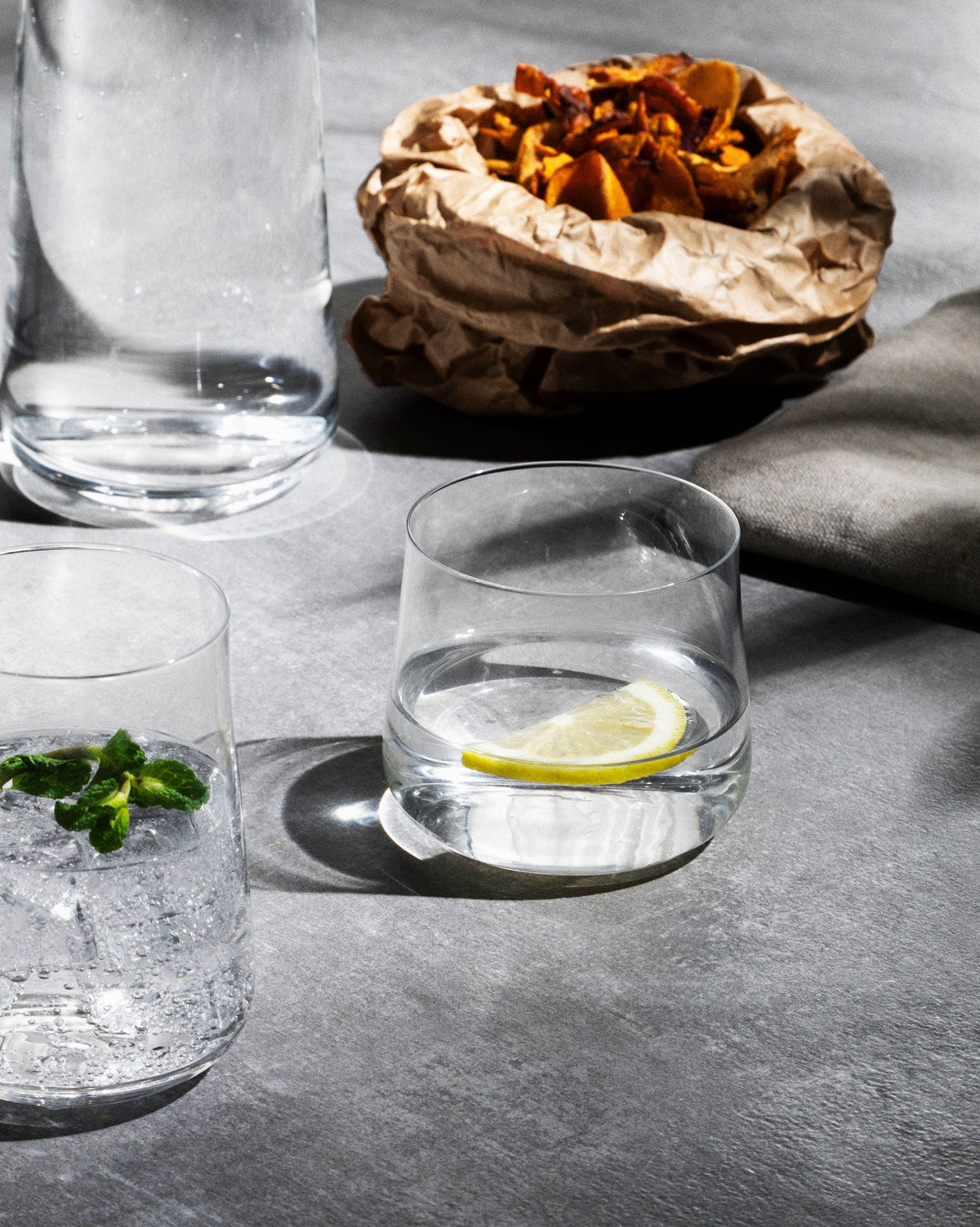 Eugenia: Water tumbler 4 pieces By Naoto Fukasawa | ALESSI