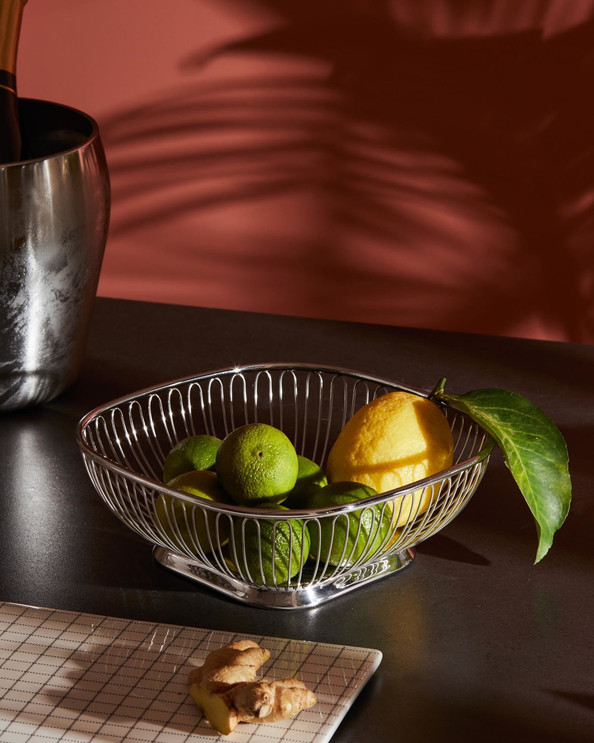845: Square wire basket by Ufficio Tecnico Alessi | ALESSI