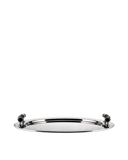 MG09: Oval tray with handles By Michael Graves | ALESSI