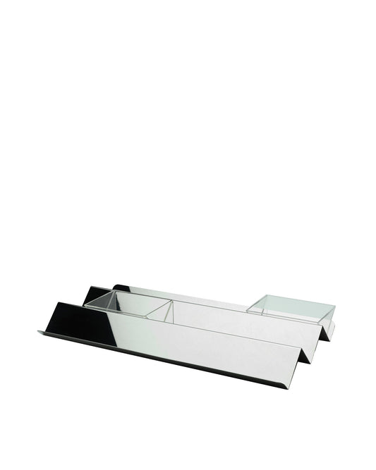 V Tray: Stainless Steel Tray with Containers | ALESSI