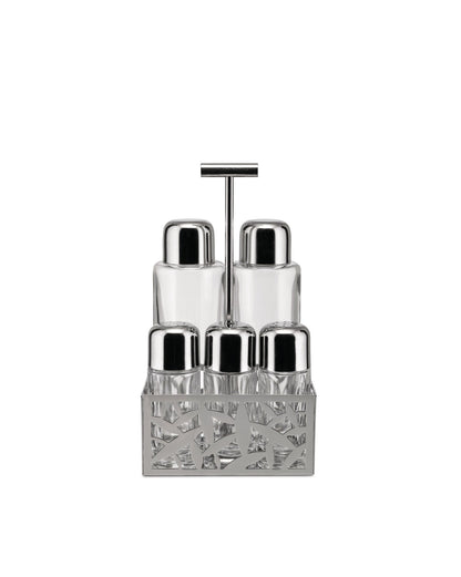 CACTUS! - Condiment set: oil, vinegar, salt & pepper | ALESSI