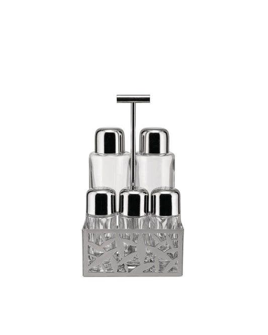 CACTUS! - Condiment set: oil, vinegar, salt & pepper | ALESSI