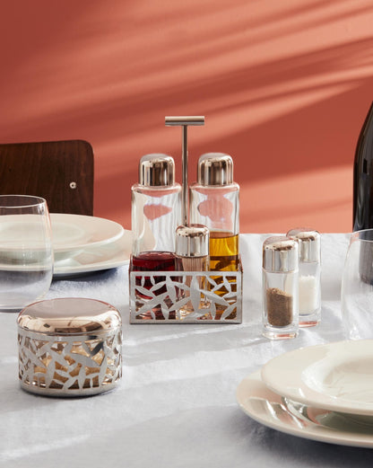 CACTUS! - Condiment set: oil, vinegar, salt & pepper | ALESSI