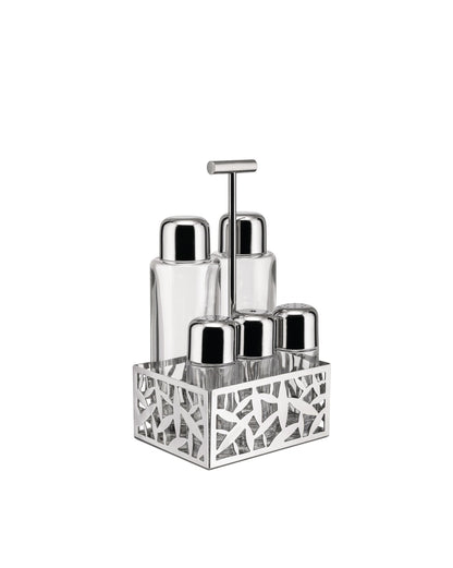 CACTUS! - Condiment set: oil, vinegar, salt & pepper | ALESSI