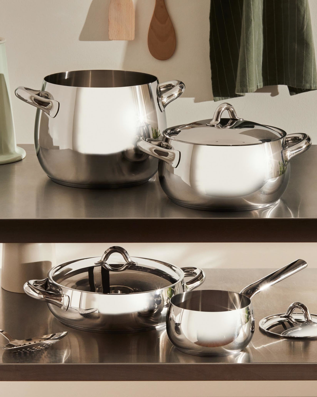 Mami Pots And Pans Set 7 Pieces By Stefano Giovannoni | ALESSI