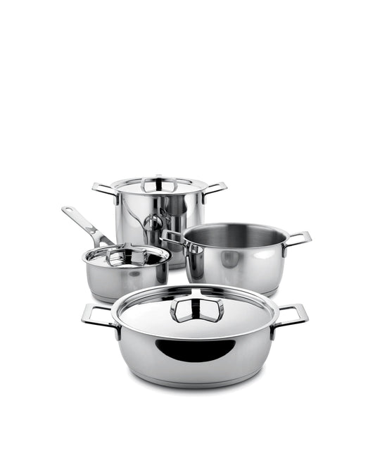 Pots&Pans Pots And Pans Set 7 Pieces By Jasper Morrison | ALESSI