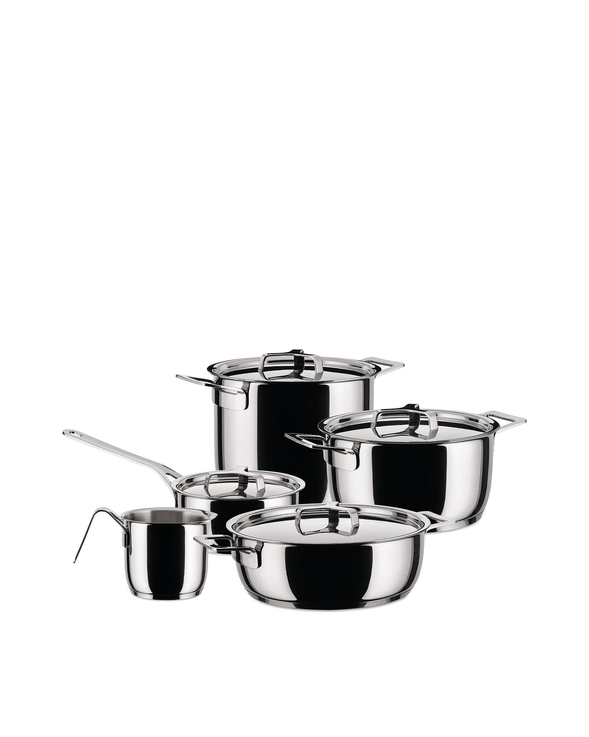 Pots&Pans Pots And Pans Set 9 Pieces By Jasper Morrison | ALESSI