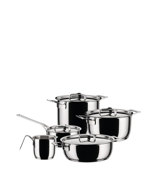 Pots&Pans Pots And Pans Set 9 Pieces By Jasper Morrison | ALESSI