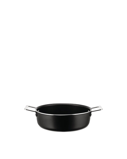 Pots&Pans Low Casserole With Two Handles In Aluminium | ALESSI