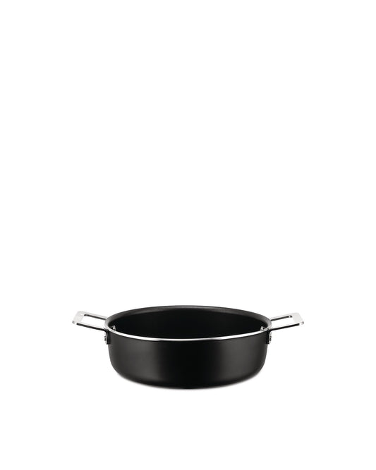 Pots&Pans Low Casserole With Two Handles In Aluminium | ALESSI