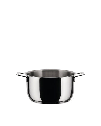 Pots&Pans Casserole With Two Handles Stainless Steel | ALESSI