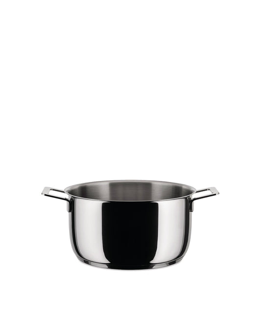 Pots&Pans Casserole With Two Handles Stainless Steel | ALESSI