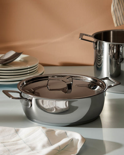 Pots&Pans Low Casserole With Two Handles | ALESSI