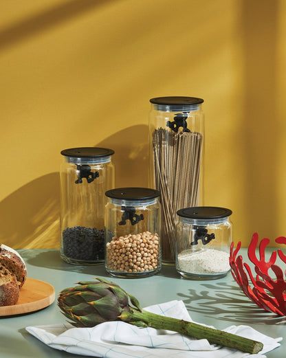 Gianni A Little Man Holding On Tight Glass Jar By Mattia Di Rosa | ALESSI