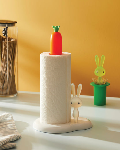 Bunny & Carrot Kitchen Roll Holder | ALESSI