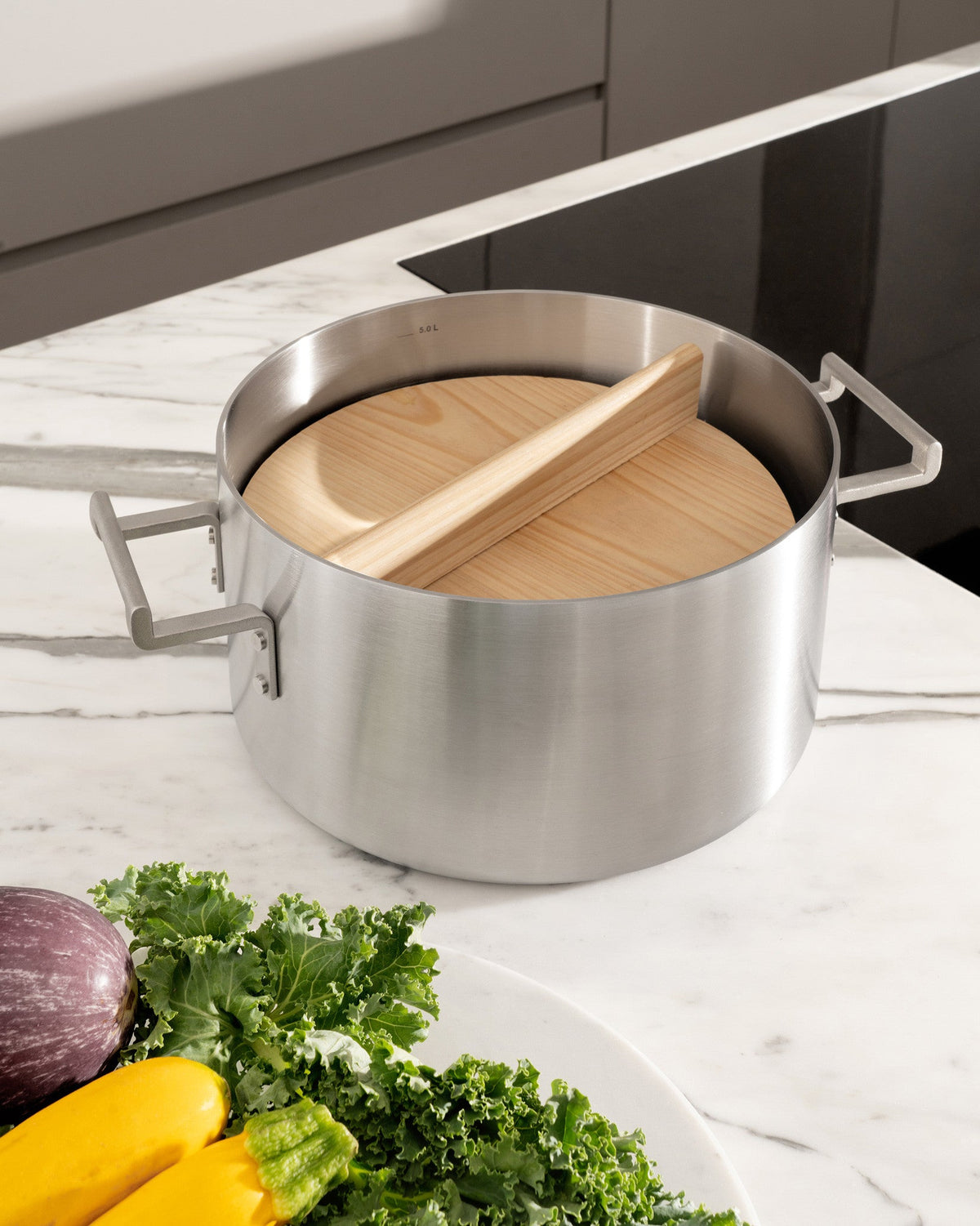 Convivio Unit In Wood For Simmering Delicate Ingredients | ALESSI