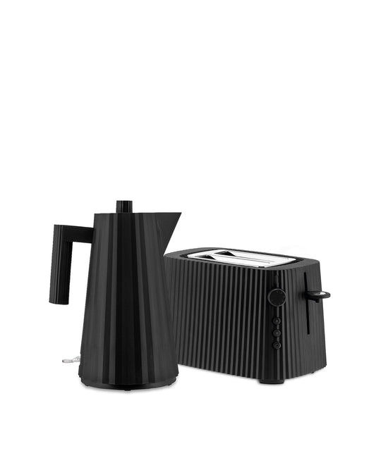 Plissé: Black Kettle & Toaster Set By M. De Lucchi | ALESSI