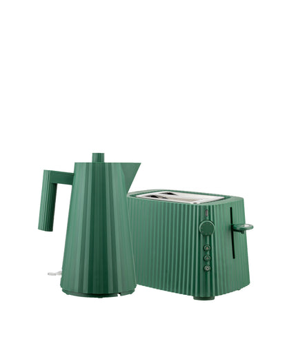 Plissé: Green Kettle & Toaster Set By M. De Lucchi | ALESSI