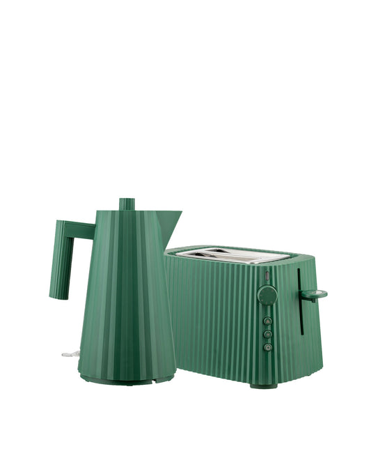 Plissé: Green Kettle & Toaster Set By M. De Lucchi | ALESSI