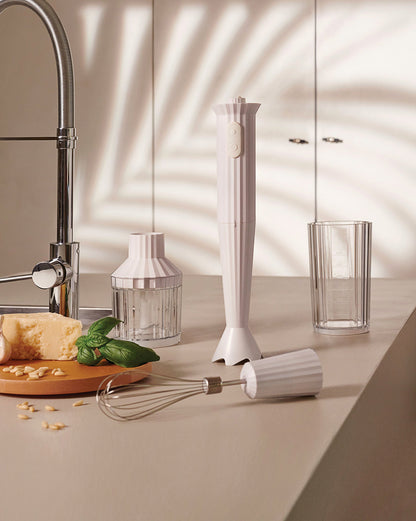 Plissé Hand Blender Set - European Plug By Michele De Lucchi | ALESSI