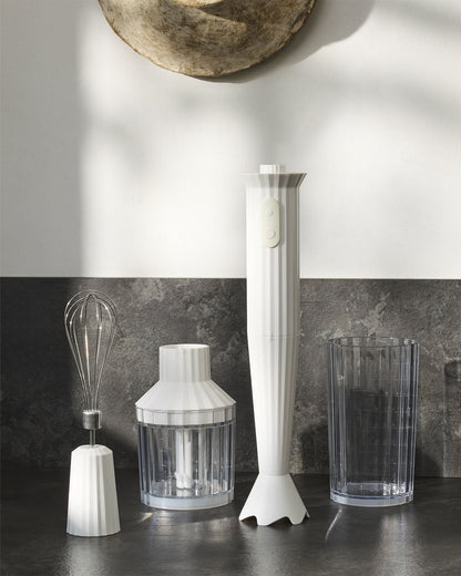 Plissé Hand Blender Set - European Plug By Michele De Lucchi | ALESSI