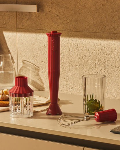 Plissé Hand Blender Set - European Plug By Michele De Lucchi | ALESSI