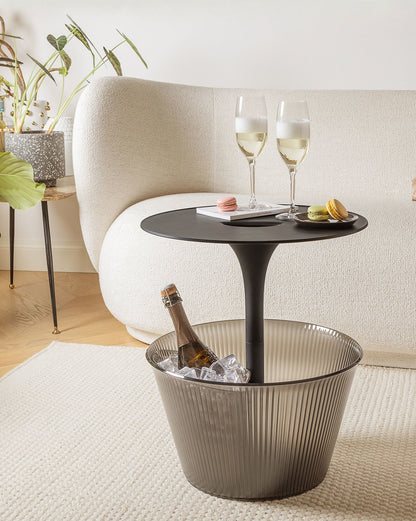 Pick-Up: Multi-purpose side table with container for bottles | ALESSI