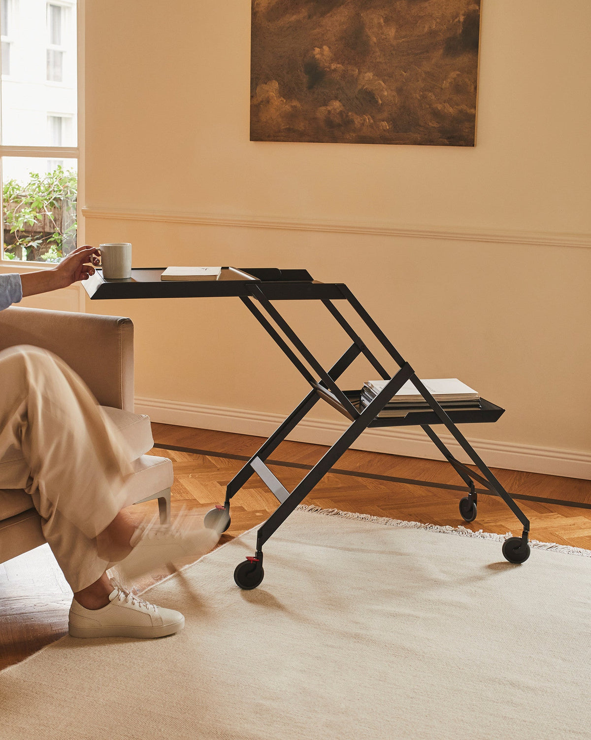 Plico: Folding trolley by Richard Sapper | ALESSI
