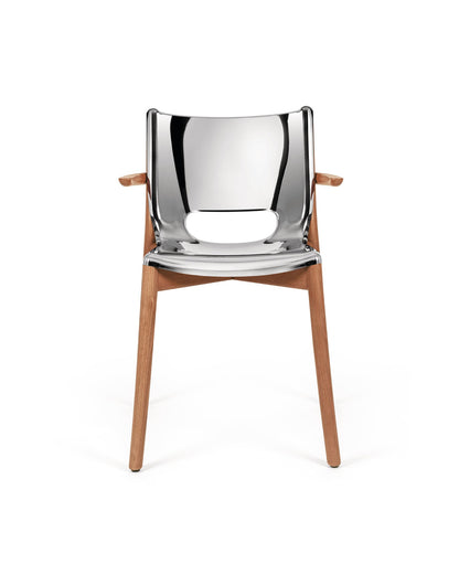 Poêle Collection - Monoshell chair with armrests | ALESSI