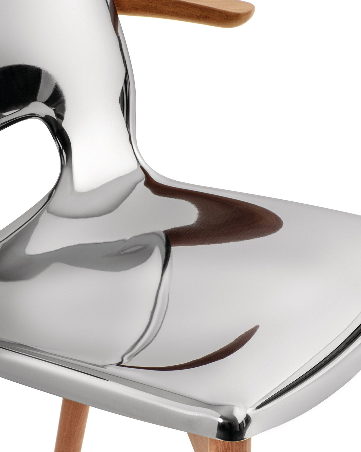 Poêle Collection - Monoshell chair with armrests | ALESSI