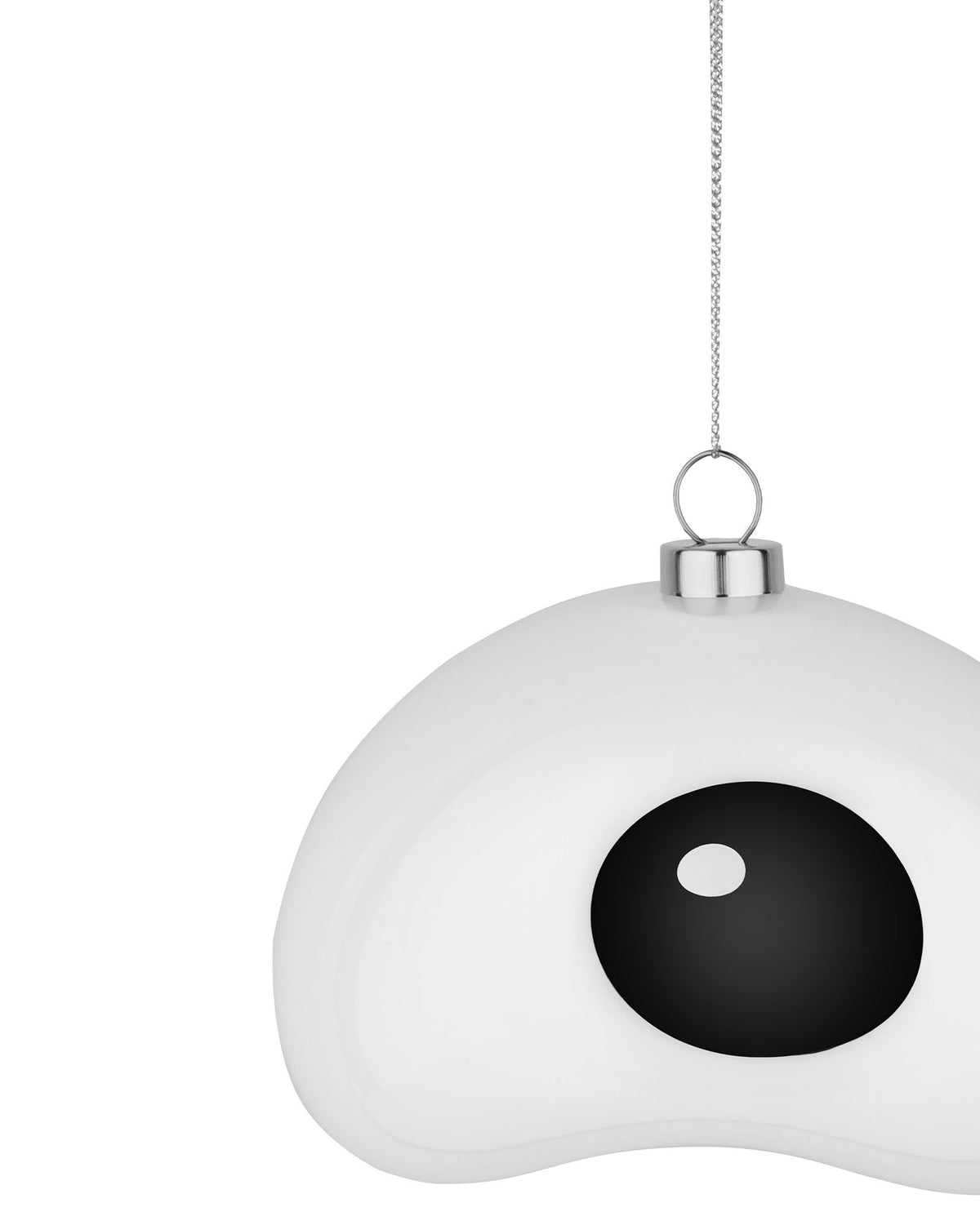 Nick: 2 hand-painted blown glass Christmas baubles | ALESSI