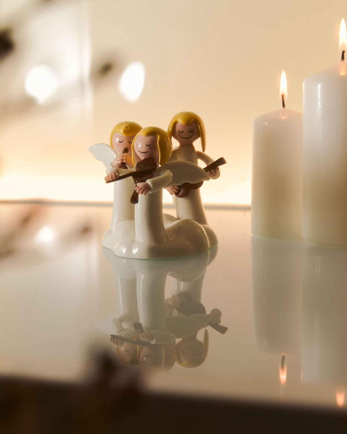 Do, Re, Mi Christmas Figurine in Porcelain Hand decorated | ALESSI