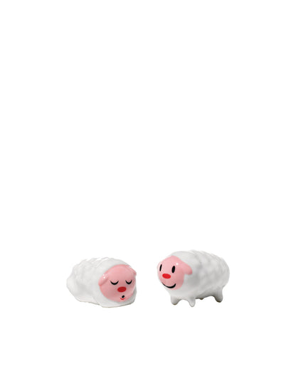 Tiny Little Sheep Set of 2 Christmas Figurines | ALESSI