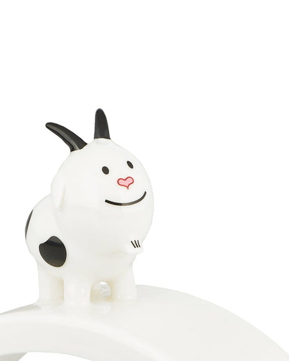 Signorina Due Cornetti Christmas Figurine in Porcelain | ALESSI
