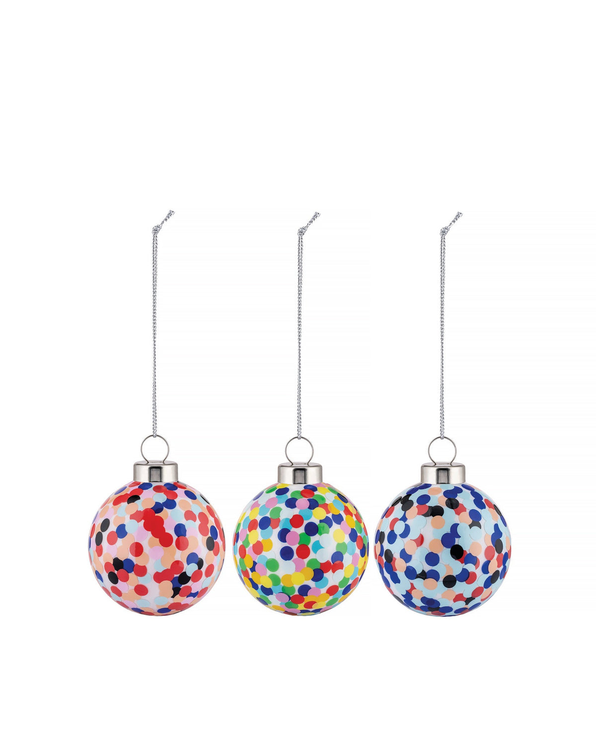 Proust Set of 3 Christmas baubles By Alessandro Mendini | ALESSI