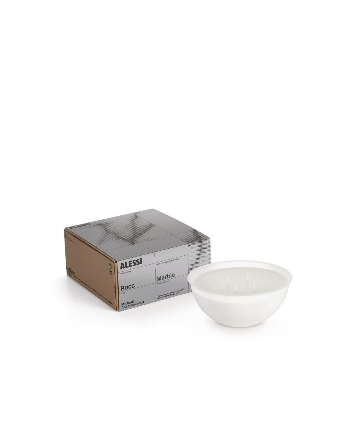 Rocc: Candle by Michael Anastassiades - 4 Waxed Wicks | ALESSI