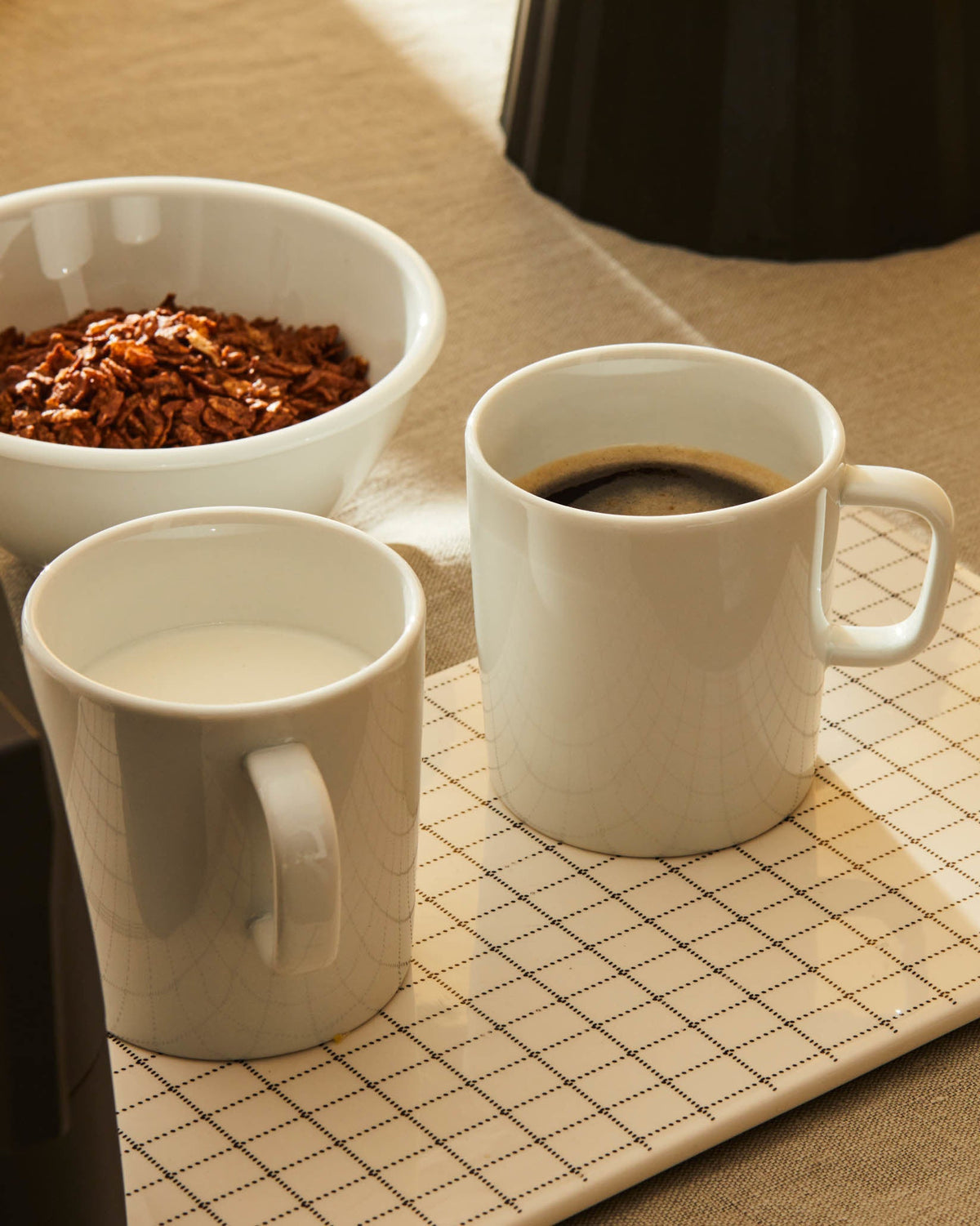 PlateBowlCup: Mug 4 pieces by Jasper Morrison | ALESSI