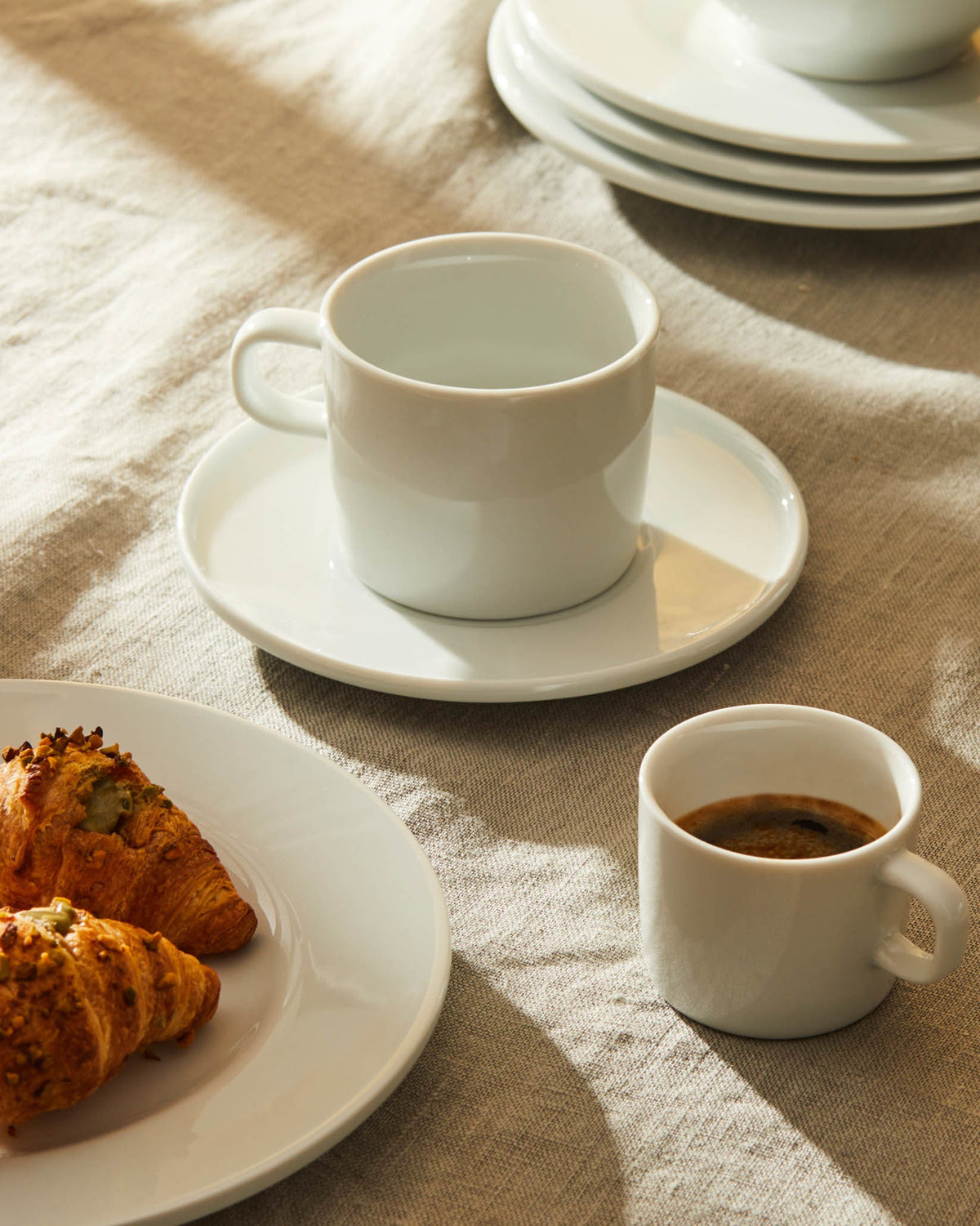 PlateBowlCup: Saucer for mocha cup 4 pieces | ALESSI