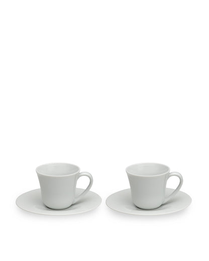 KU - Set of two coffee cups with saucers | ALESSI