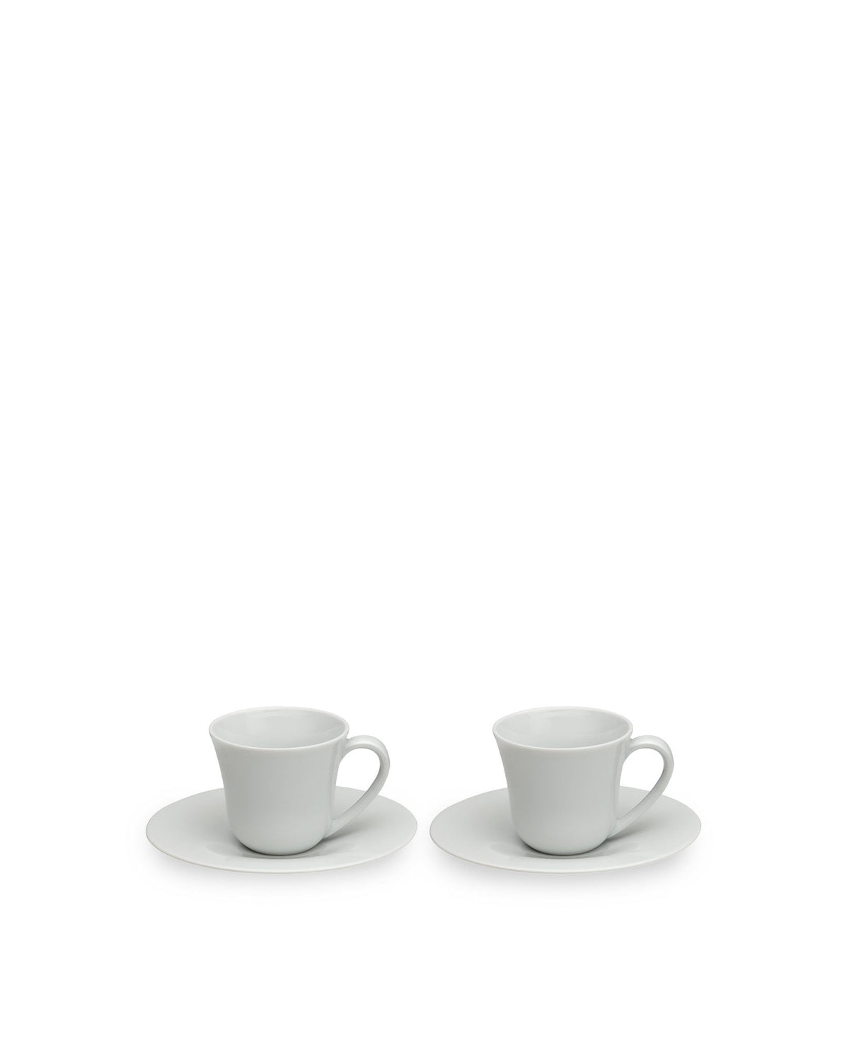 KU - Set of two mocha cups with saucers | ALESSI