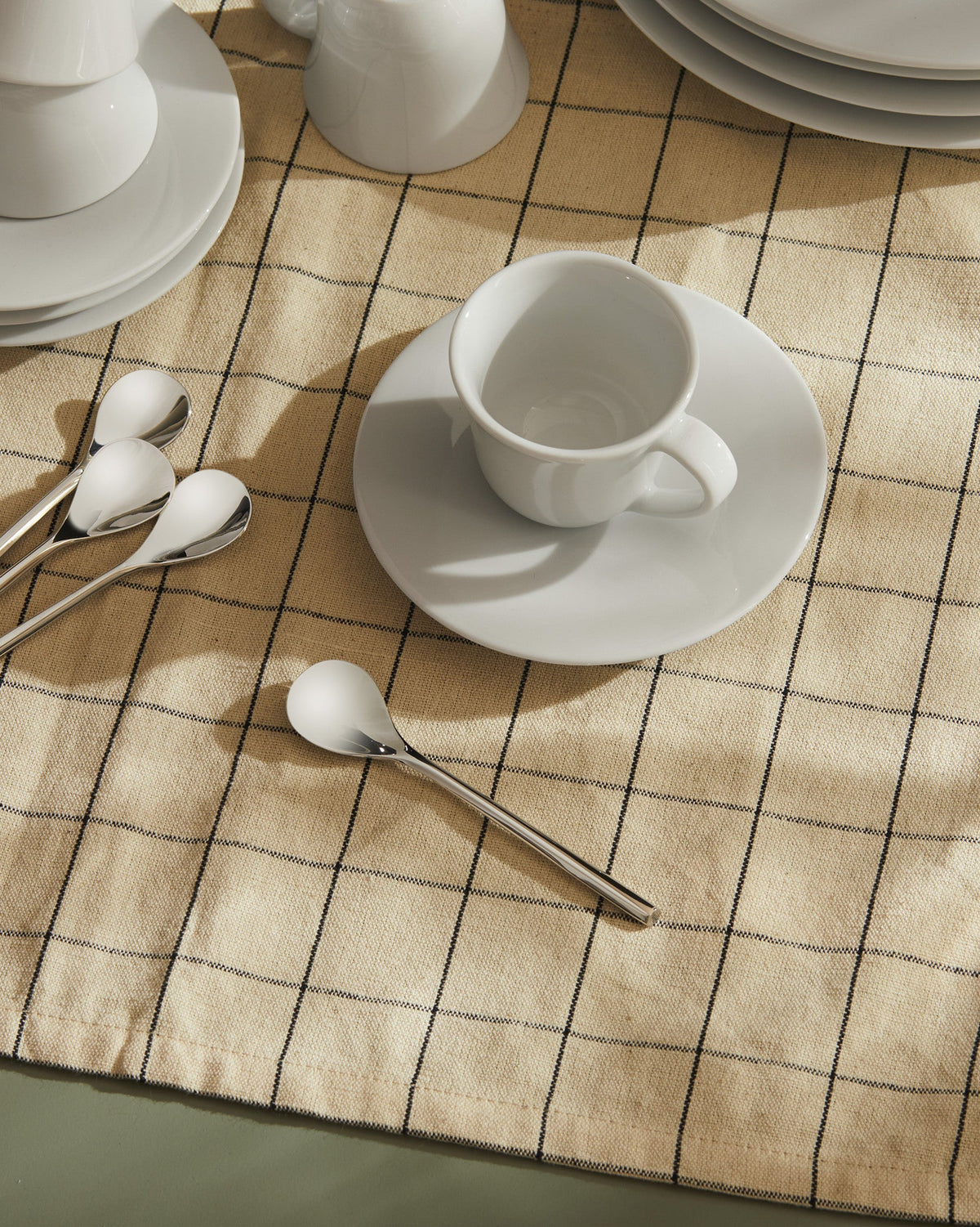 KU - Set of two mocha cups with saucers | ALESSI